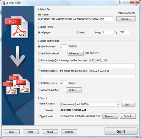 Split PDF: A free online PDF page splitter .